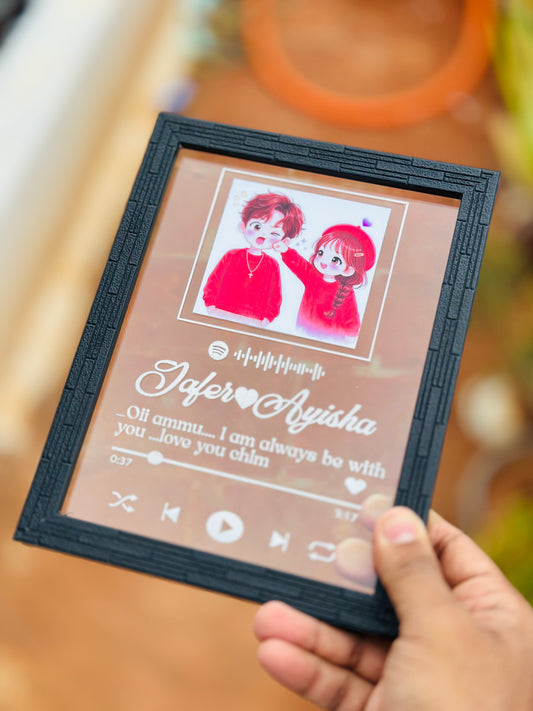 Spotify Transparent Frame ( 6 X 8 Inches )
