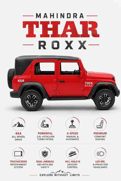 Thar ROXX Diecast RC ( Red )