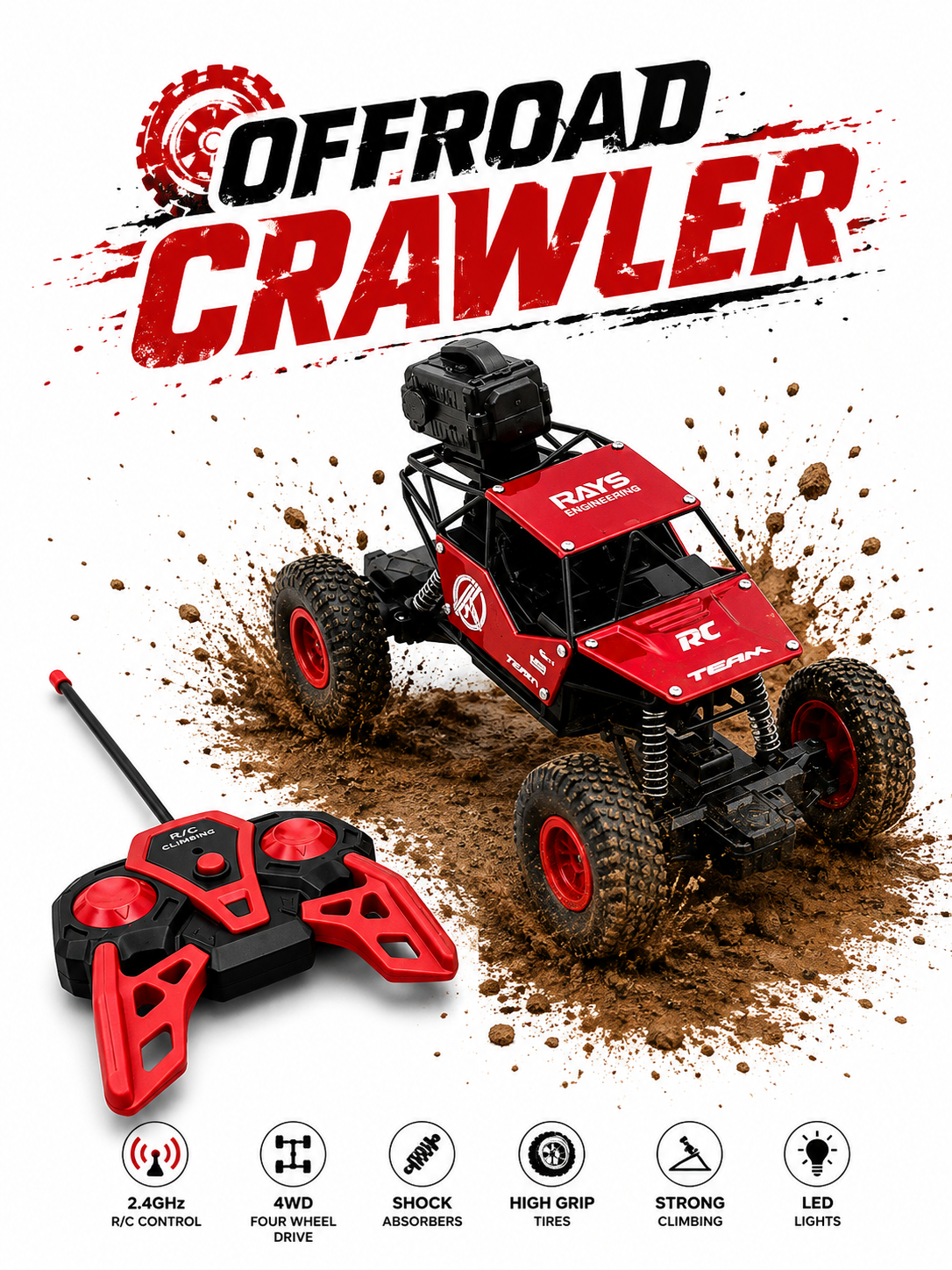 OFF ROAD CRAWLER ( With Remote Controller )