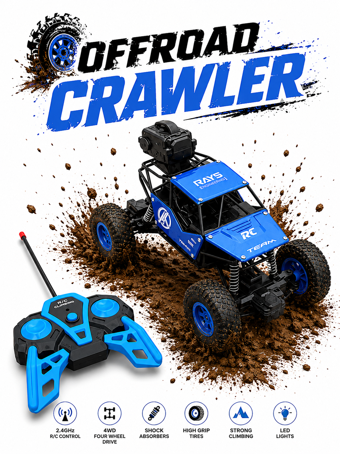 OFF ROAD CRAWLER ( With Remote Controller )
