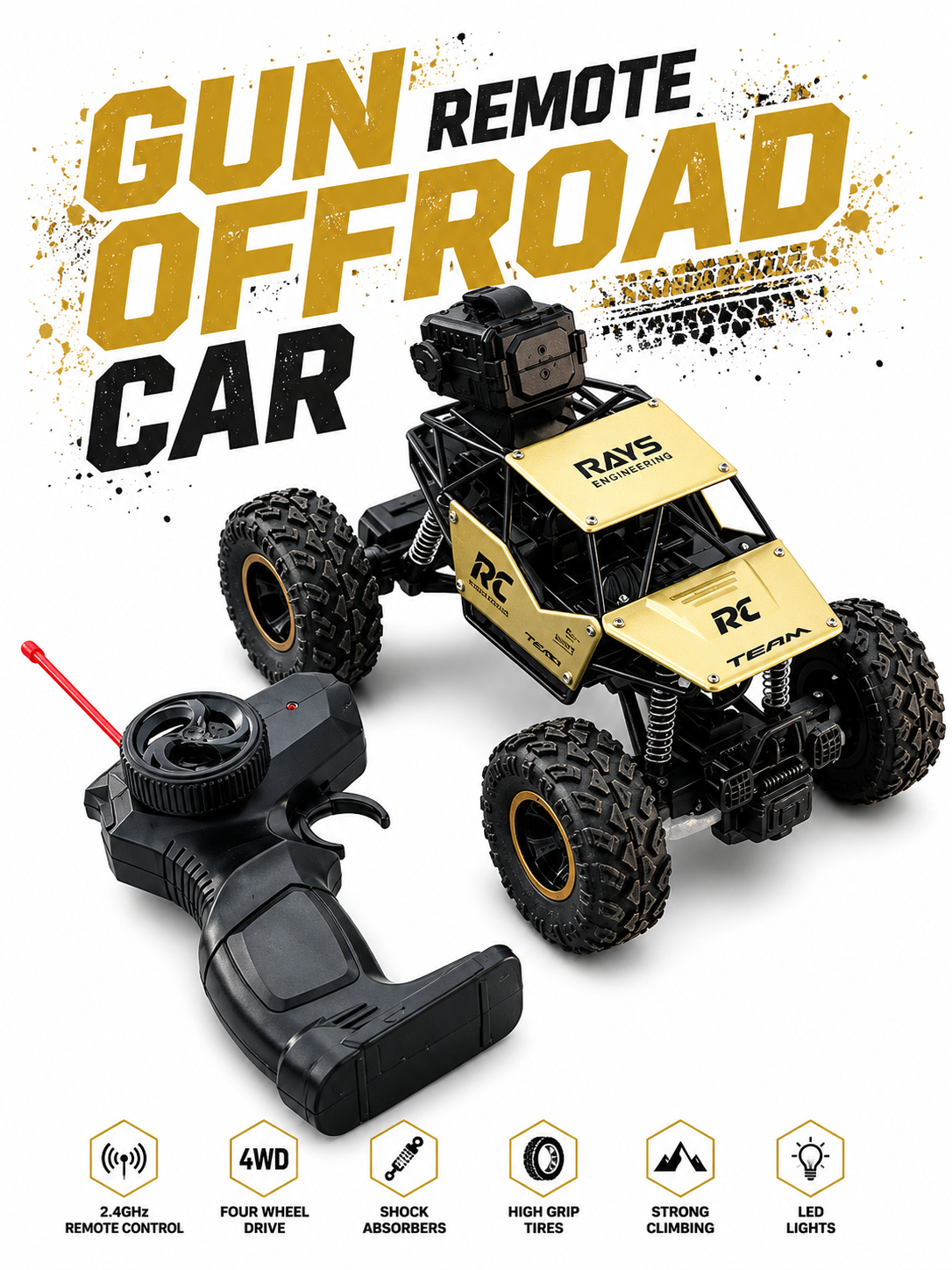 Offroad Crawler ( Trigger Remote )( With Smoke )