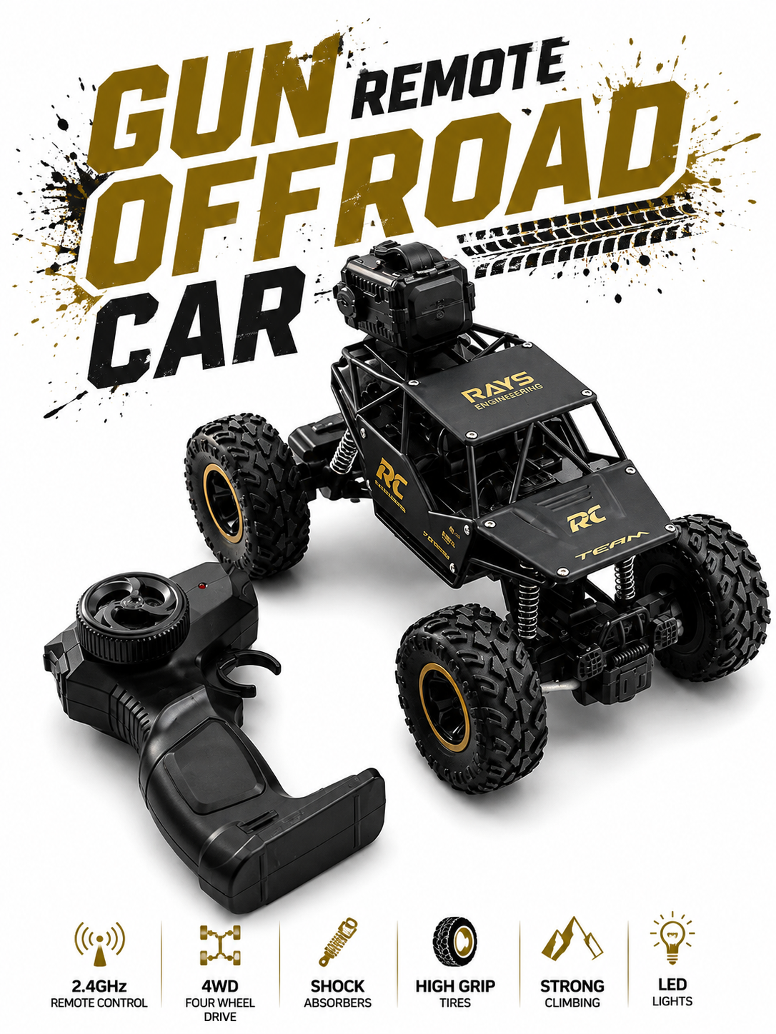 Offroad Crawler ( Trigger Remote )( With Smoke )