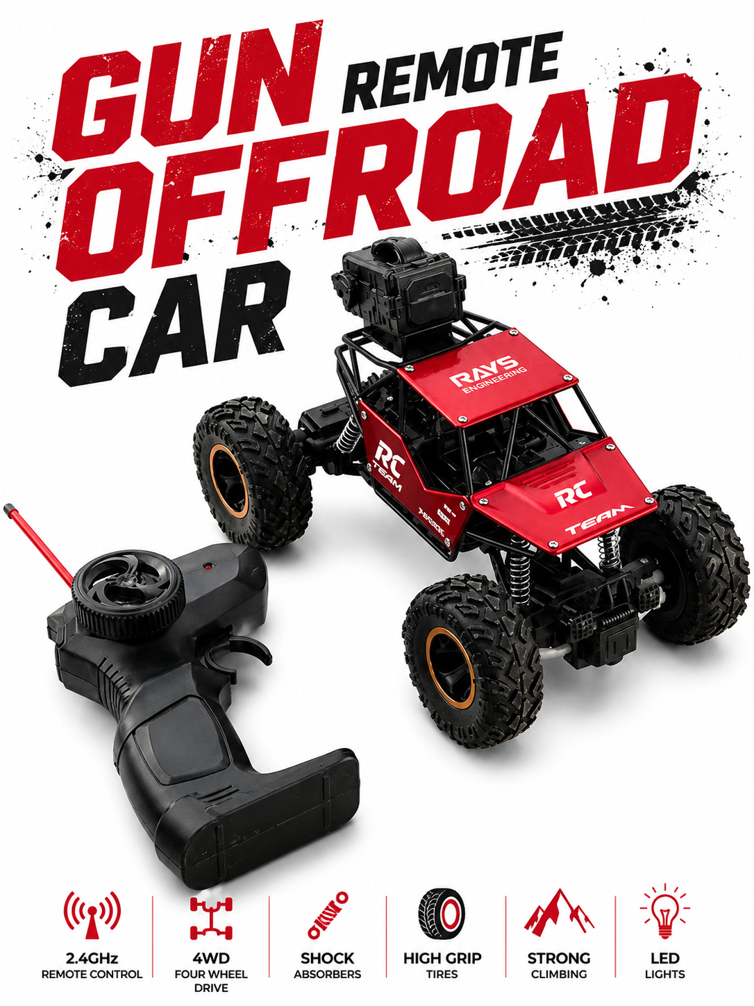 Offroad Crawler ( Trigger Remote )( With Smoke )