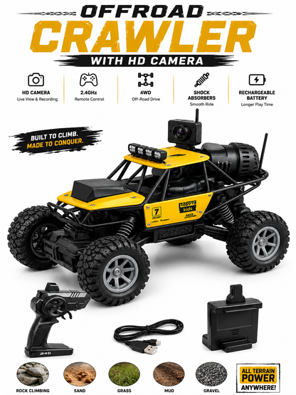 Offroad Crawler 4 x 2 With HD Camers
