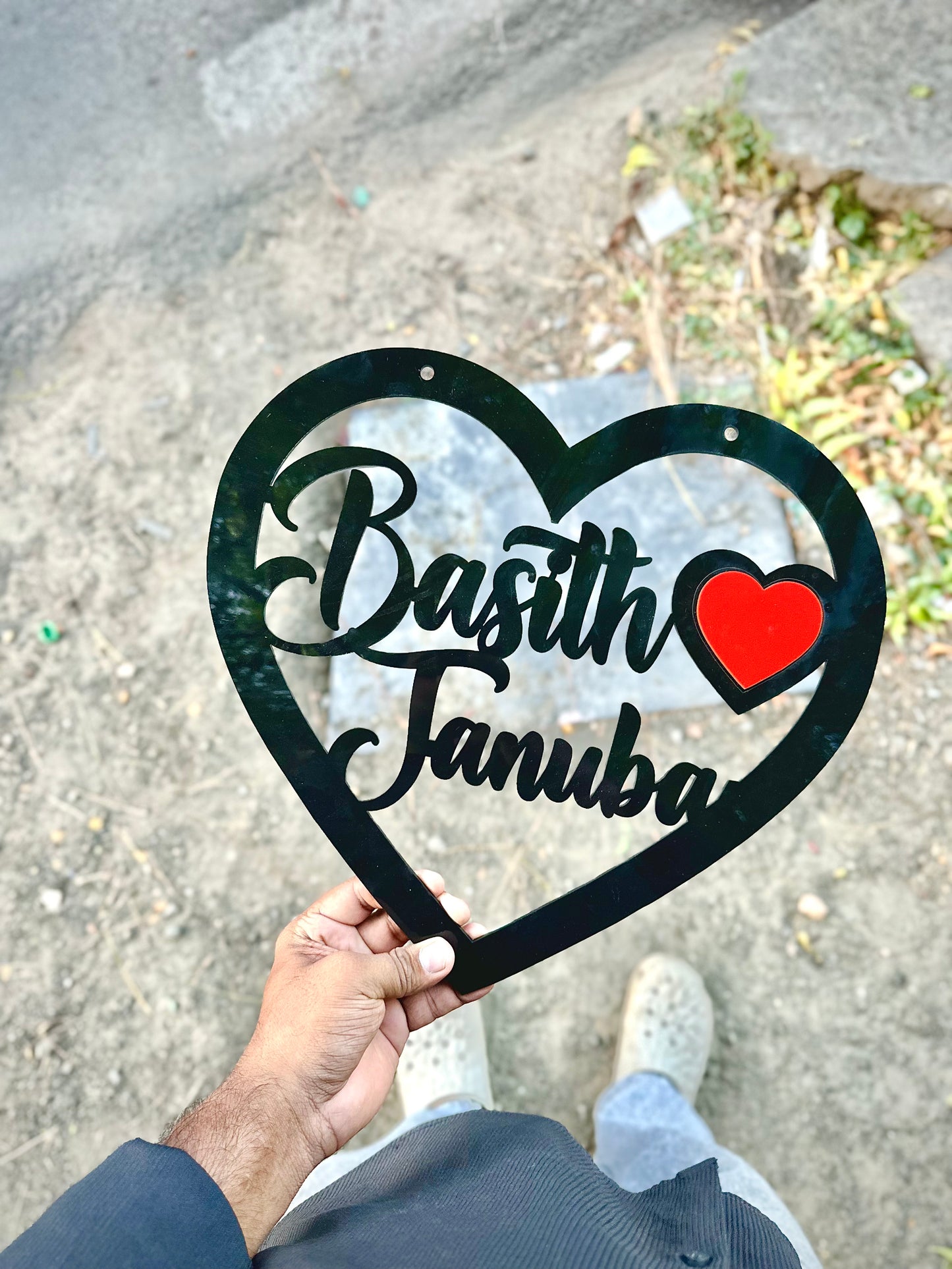 Heart Name Cutouts