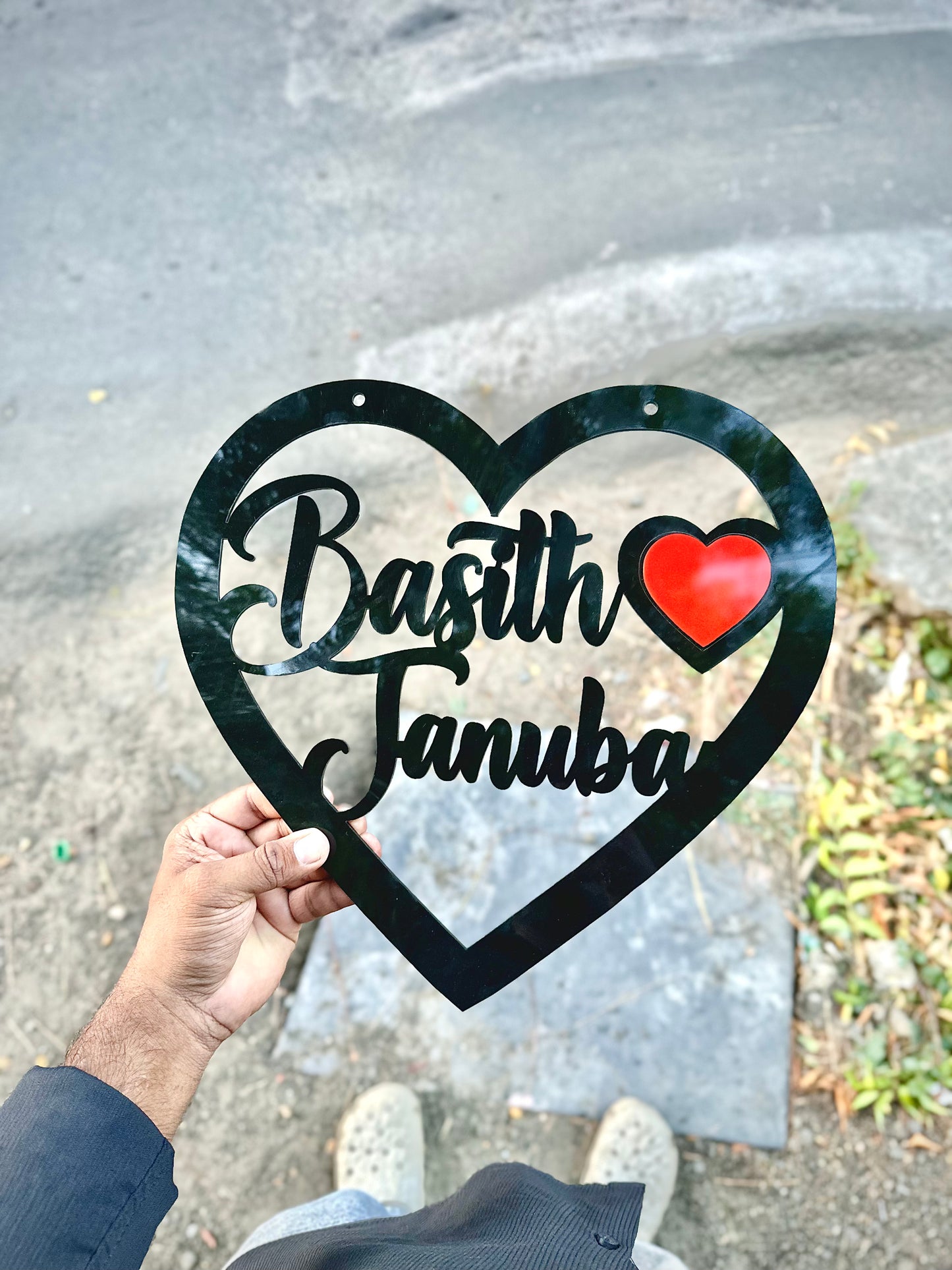 Heart Name Cutouts