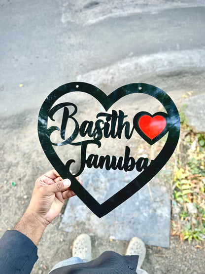 Heart Name Cutouts