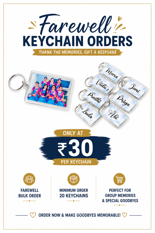 Photo Keychain ( Farewell Orders )