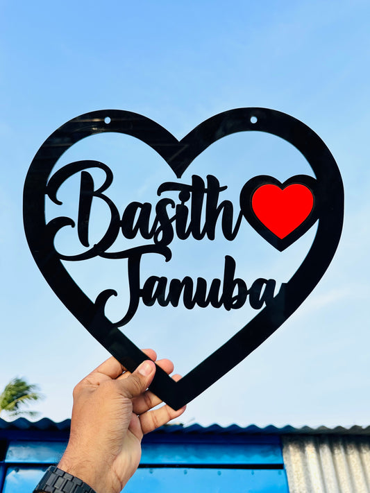 Heart Name Cutouts