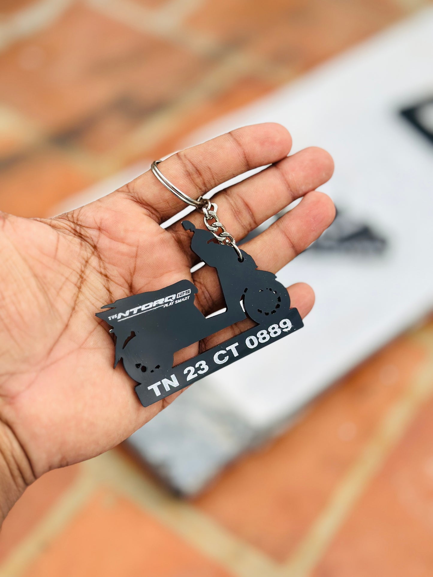 Bike Keychain ( With Numberplate )
