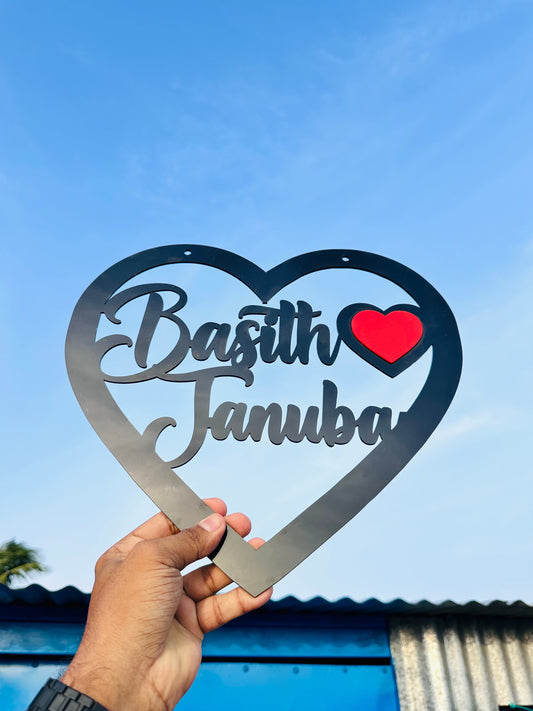 Heart Name Cutouts