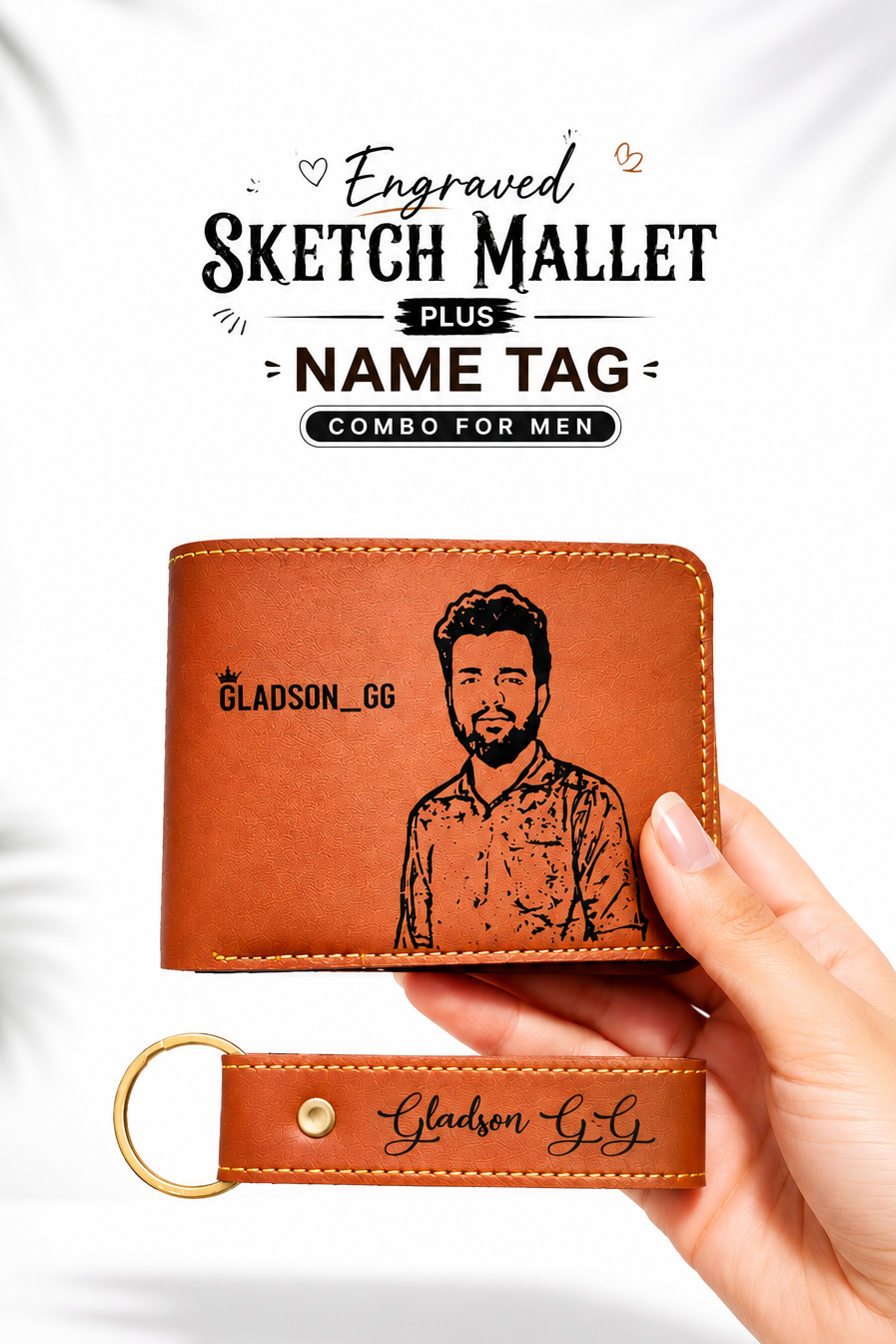 ( Sketch Wallet + Name Tag )  Combo