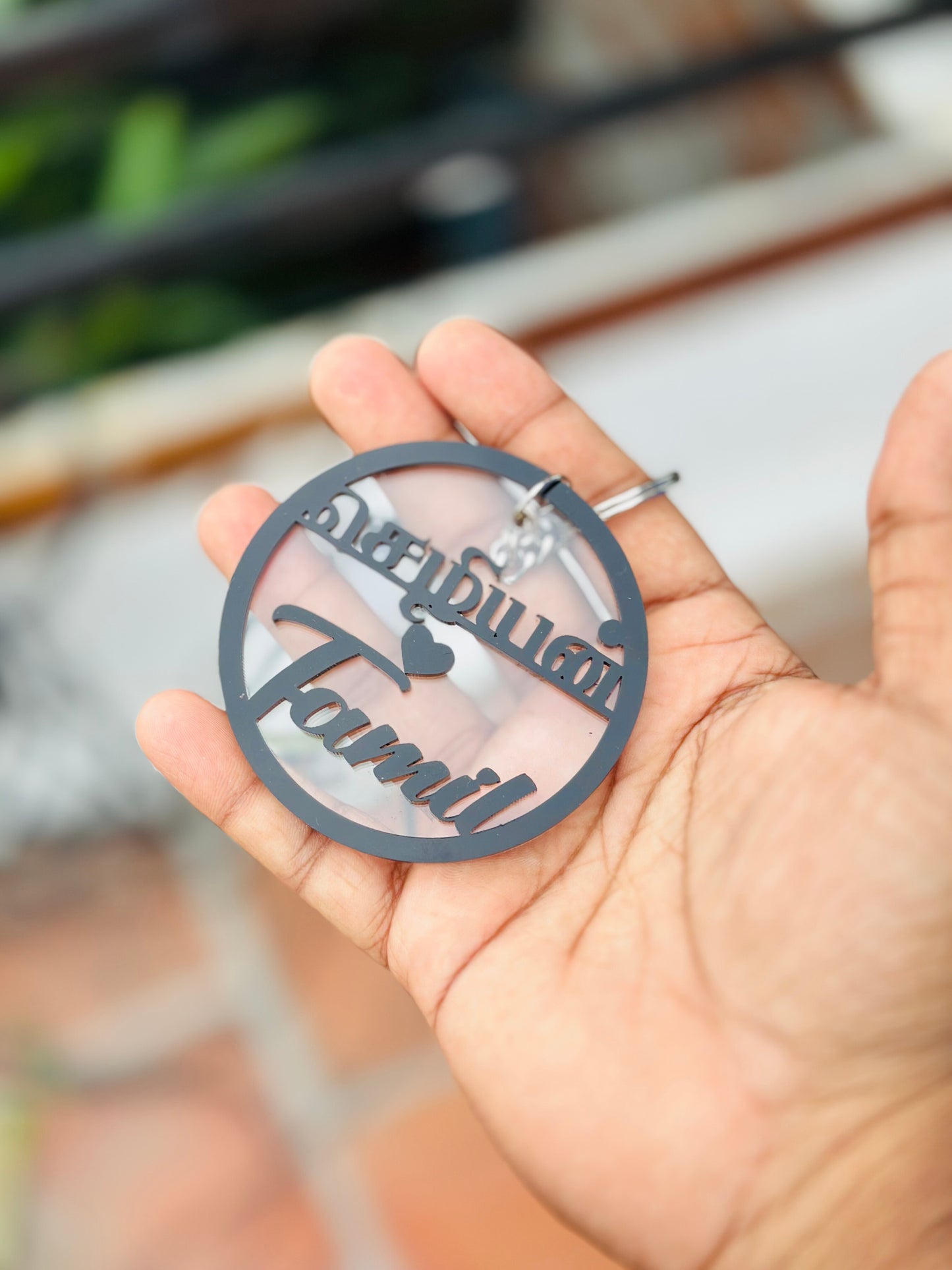 Name Keychain ( Double Layer )