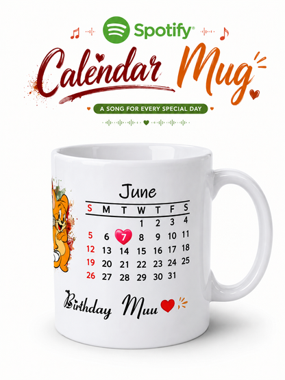 Spotify Calendar Mug