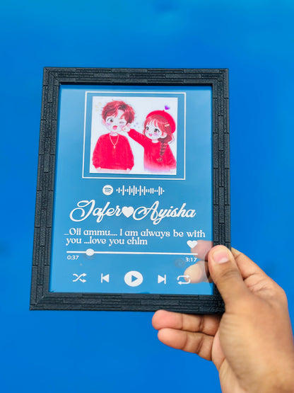 Spotify Transparent Frame ( 6 X 8 Inches )