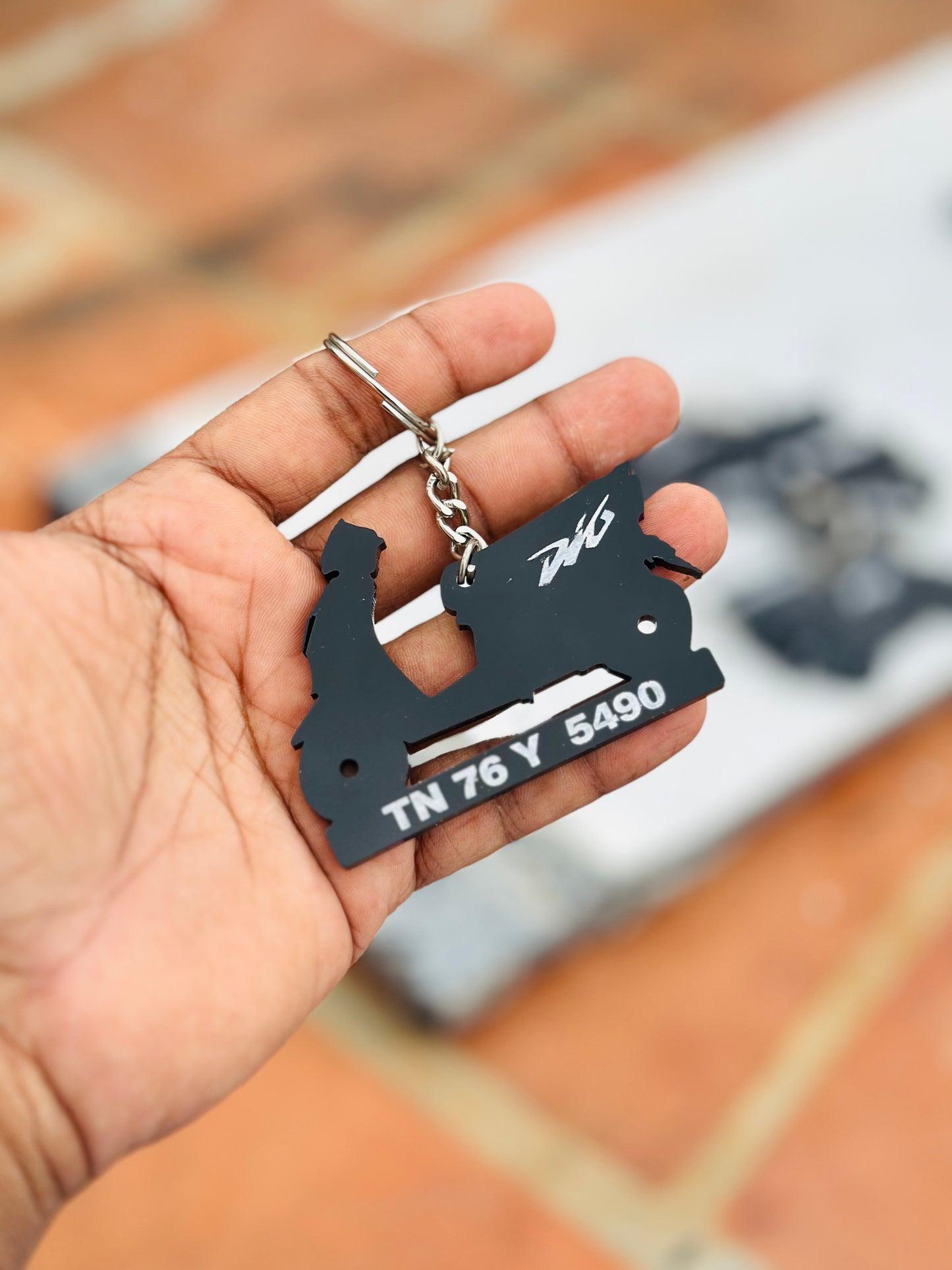 Bike Keychain ( With Numberplate )