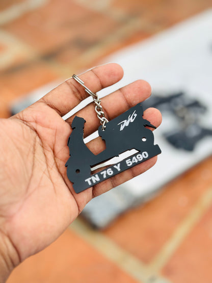 Bike Keychain ( With Numberplate )