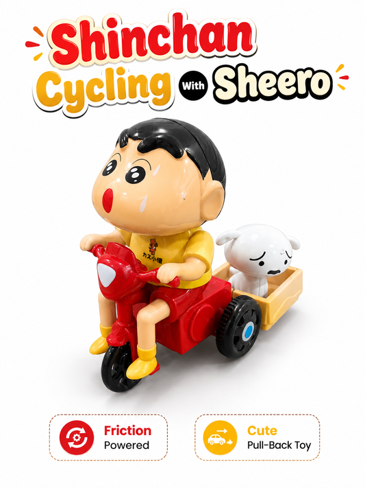 Shinchan Cycling With Sheero