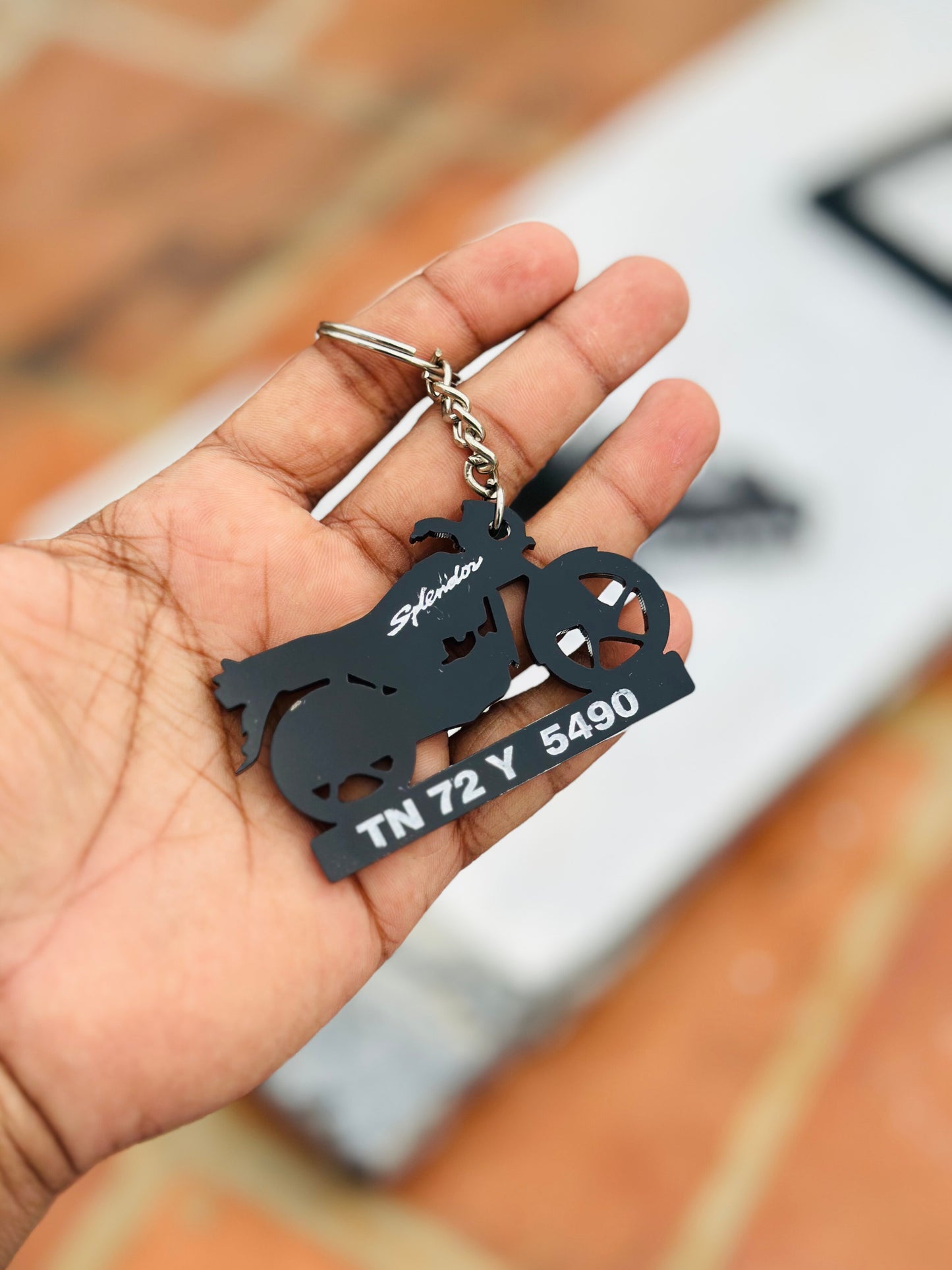 Bike Keychain ( With Numberplate )