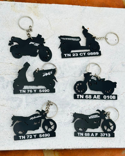 Bike Keychain ( With Numberplate )