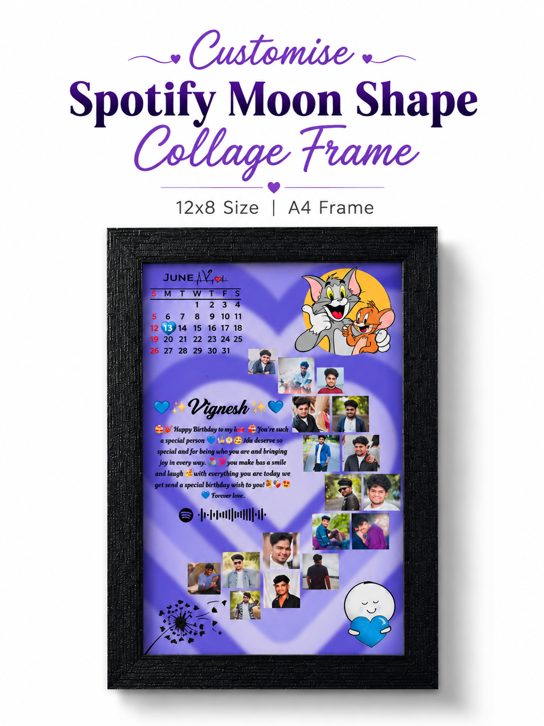 Spotify Moon College Frames