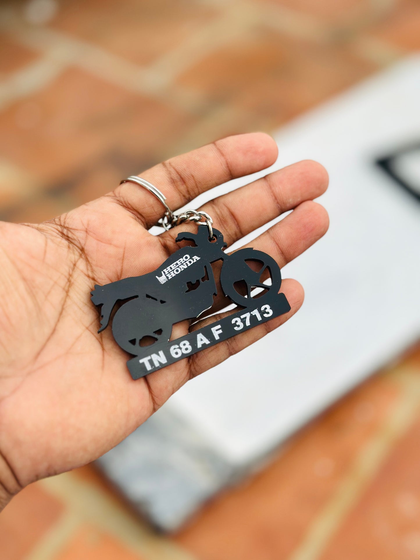 Bike Keychain ( With Numberplate )