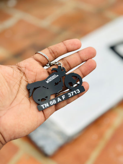 Bike Keychain ( With Numberplate )
