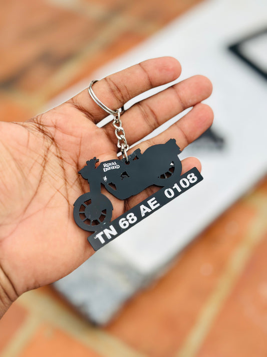 Bike Keychain ( With Numberplate )