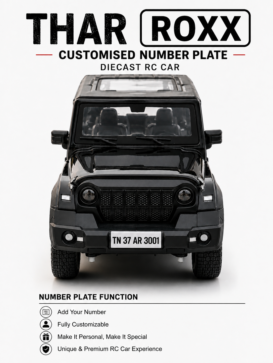 Thar ROXX Diecast Remote Controller ( With Numberplate )